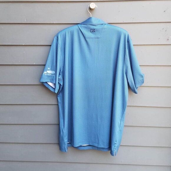 NWT Mens Cutter & buck Blue Black Golf Polo size XL - Picture 3 of 11